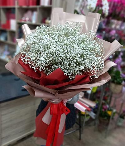 Букет цветов из: Гипсофила в Новой Трехгорке