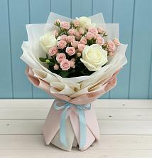 Букет цветов из:  Розы в Новой Трехгорке